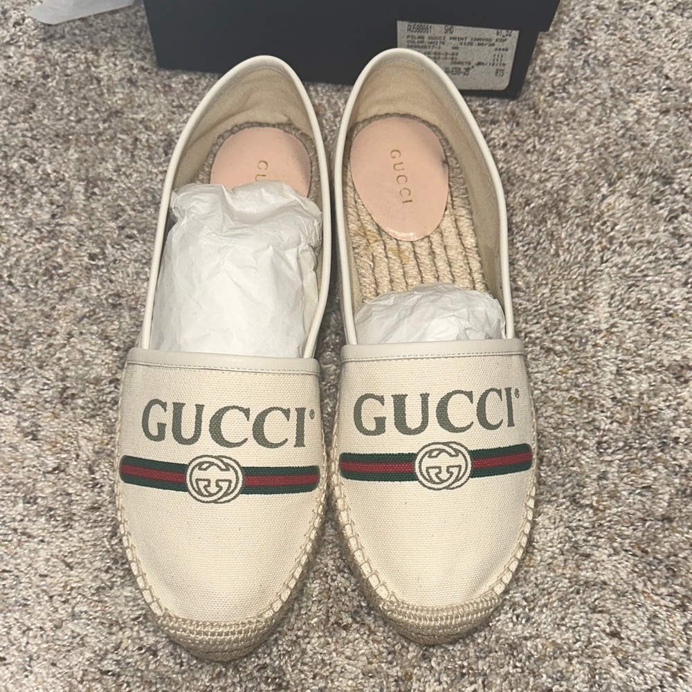 Gucci Pilar Gucci Print Espadrilles